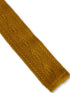 plain mustard gold yellow cable knit skinny tie